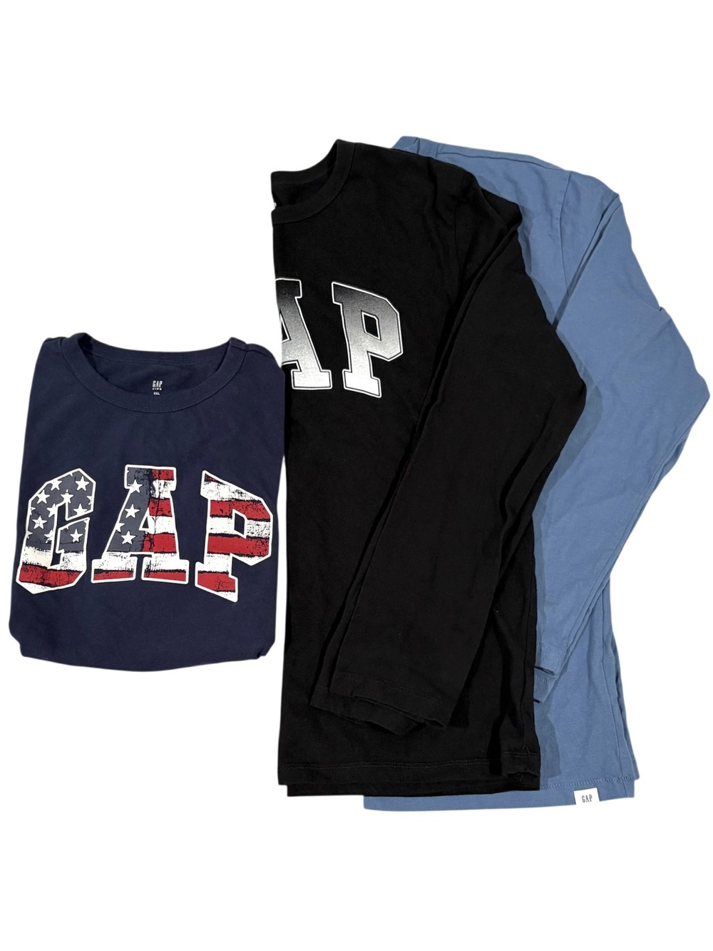 Gap Kids XXL 14/16 T-Shirt Lot Long & Short Sleeve Crew Neck